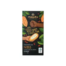 Chocolate 60% con Nibs MAQUITA 50G
